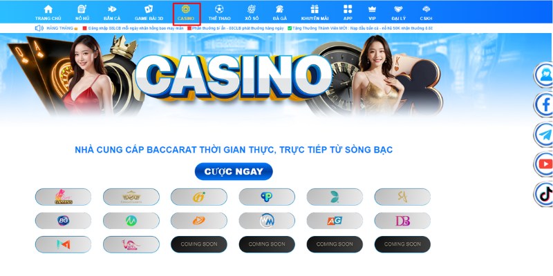 Chơi Baccarat 88CLB để nhận nhiều ưu đãi